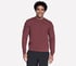 GO KNIT Waffle Ease Crew, BRAUN / BURGANDY, full