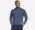 SKECHCLOUD Lounge 1/4 Zip, CHARCOAL / NAVY, full