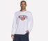 Hoops Long Sleeve Tee, WHITE, full