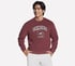 Skechers Alumni Crew, CHOCOLATE / BURGUNDY, full