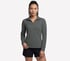Soft Knit Ottoman 1/4 Zip, GREEN / BLACK, full