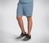 Skechers Apparel Movement 7 Inch Short II, BLUE  /  GRAY, full