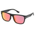 Square Soft Touch Sunglasses, ZWART, full