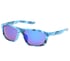Square Mirror Lens Sunglasses, BLEU, full
