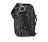 Rhinestone Zebra Phone Bag, BLACK, full