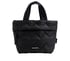 Quilted Mini Tote Bag, BLACK, full