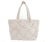 Woven Tote Bag, BEIGE, full