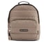 Mini Quilted Puffer Backpack, BROWN, full