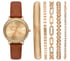 Bracelets Watch Set, BROWN, full