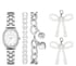 Charm Pearl Bows Watch Set, SILVER, full