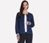 GO WALK Reflection Sweater Bomber, NAVY, full