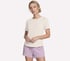 GO WALK Luxe Rib Tee, OFF WHITE / MAUVE, full