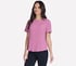 GO WALK Luxe Rib Tee, ROSE, full