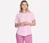 GO WALK Luxe Rib Tee, WHITE / GRAY, full