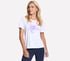 Hibiscus Short Sleeve Tee, BIANCO, full