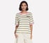 Britto: Hearts Striped Ringer Tee, OFF WHITE, full