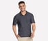GO DRI All Day Polo, BLACK / CHARCOAL, full
