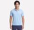 GO DRI All Day Polo, BLUE  /  SILVER, full