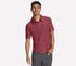 GO DRI All Day Polo, GRIS ANTHRACITE / ROUGE, full