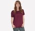GO DRI Swift Tee, BURGUNDY / PINK, full