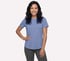 GO DRI Swift Tunic Tee, WHITE / BLUE, full