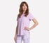 GO DRI Swift Tunic Tee, WHITE / SILVER / PURPLE, full