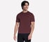 GO DRI Pima Crew, CHOCOLATE / BURGUNDY, full