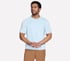GO DRI Pima Crew, WHITE / BLUE / ORANGE, full