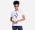 Diamond & Stripes Short Sleeve Tee, WHITE, full