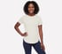 GO DRI Swift Stripe Tunic Tee, OFF WHITE / MAUVE, full