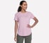 GO DRI Swift Stripe Tunic Tee, ARGENT / VIOLET, full