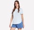 GO DRI Swift Stripe Tunic Tee, SIL / WHITE / BLUE, full