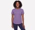 GO DRI Swift Stripe Tunic Tee, SIL / WHITE / PURPLE, full