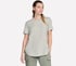 GO DRI Swift Stripe Tunic Tee, TAUPE / OLIVE, full