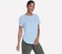 GO DRI Swift Stripe Tunic Tee, WHITE / LIGHT GRAY, full