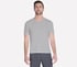 GO DRI Pima Short Sleeve V-Neck, LIGHT GRAY, full