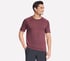 Raglan Seamless Tee, CHARCOAL / RED, full