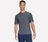 GO DRI All Day Stripe Tee, BLACK / CHARCOAL, full
