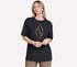 Gold Splatter Diamond Short Sleeve Tee, BLACK, full