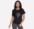 Skechers Cheetah Diamond Tee, NOIR, full