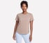 Skechsoft Elevate Tee, TAUPE / BROWN, full