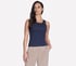 GO WALK Luxe Rib Tank, NAVY, full