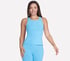 GO WALK Shelf Bra Tank, STONE / BLUE, full