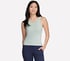 GO WALK Shelf Bra Tank, WHITE / MINT, full
