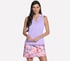 GO DRI Swift Polo Tank, PURPLE / CORAL, full