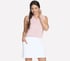 GO DRI SWIFT Polo Tank, WHITE / PINK, full