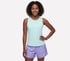 Stride Performance Tank, CHARCOAL/AQUA, full