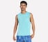 GO DRI Charge Muscle Tank, TURQUOISE / LAVENDER, full