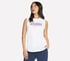 Star Studded Muscle Tank, WHITE, full