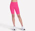Skechers GO WALK HW 10 Inch Bike Short, WHITE / HOT PINK, full
